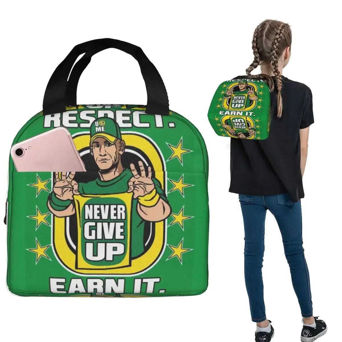Tote Bag Sublimation - 존 시나(John Cena)는 절대 포기하지 않습니다.