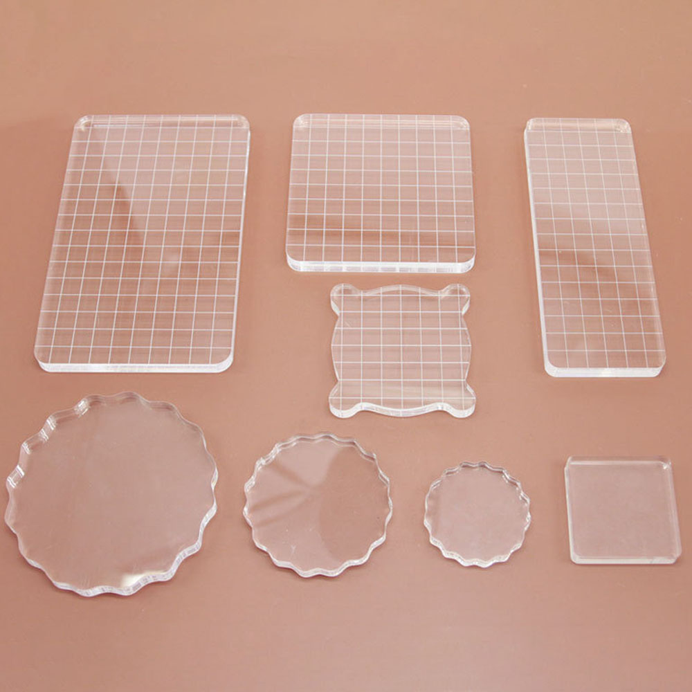Photo Acrylic Block - 투명 아크릴 스탬프 블록 사용, 투명