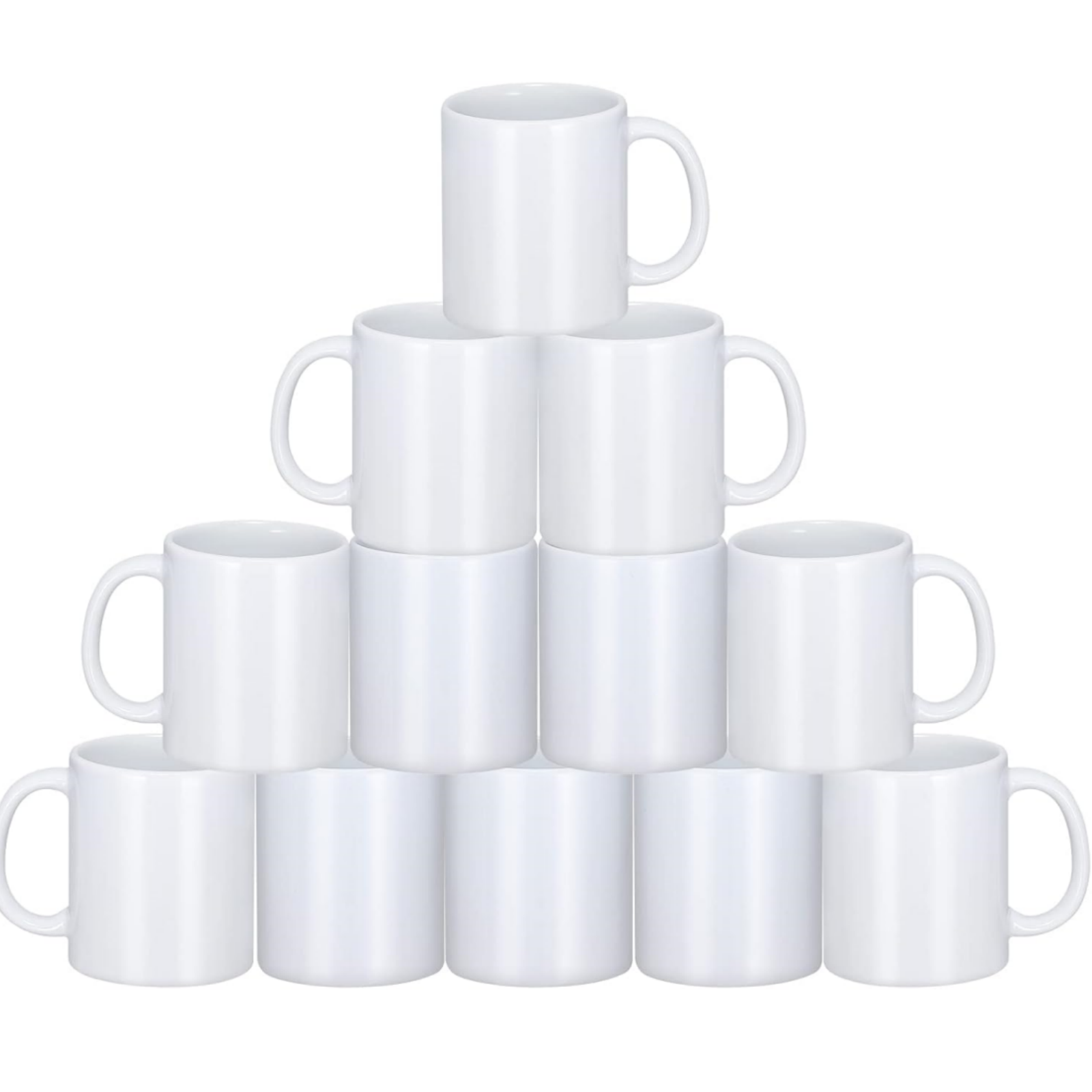 Sublimation Mug White - HTVRONT 승화 머그컵, 백색 세라믹 승화컵,
