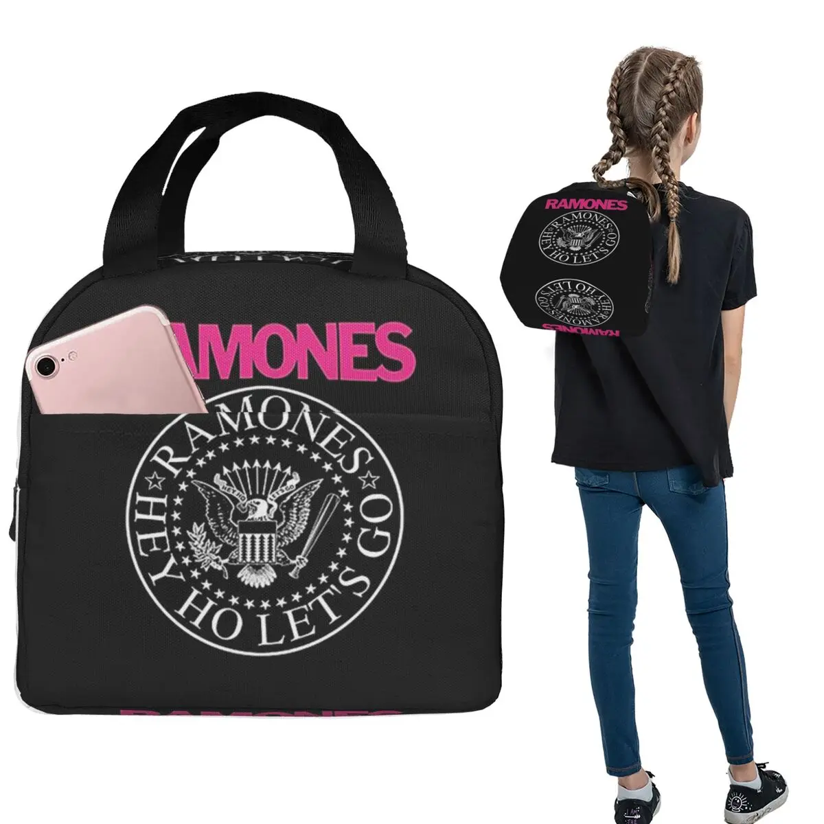 Tote Bag Sublimation - 라모네 머치(Ramone Merch) 여성용 및 어린이용