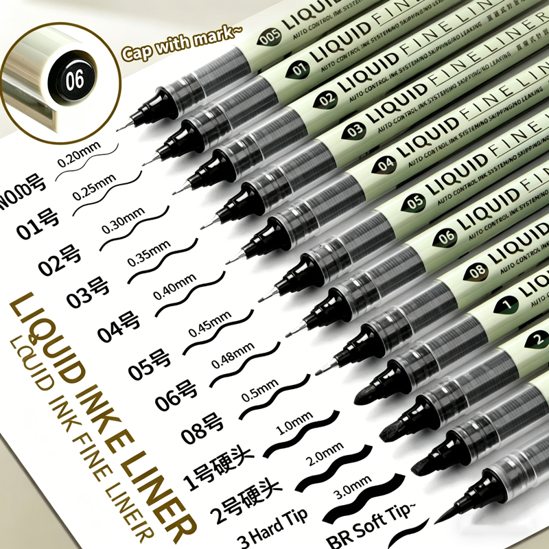 12팩 블랙 파인라이너 드로잉 펜, 만화 아트 및 캘리 - Copic Marker Sketch 리뷰 및 가격
