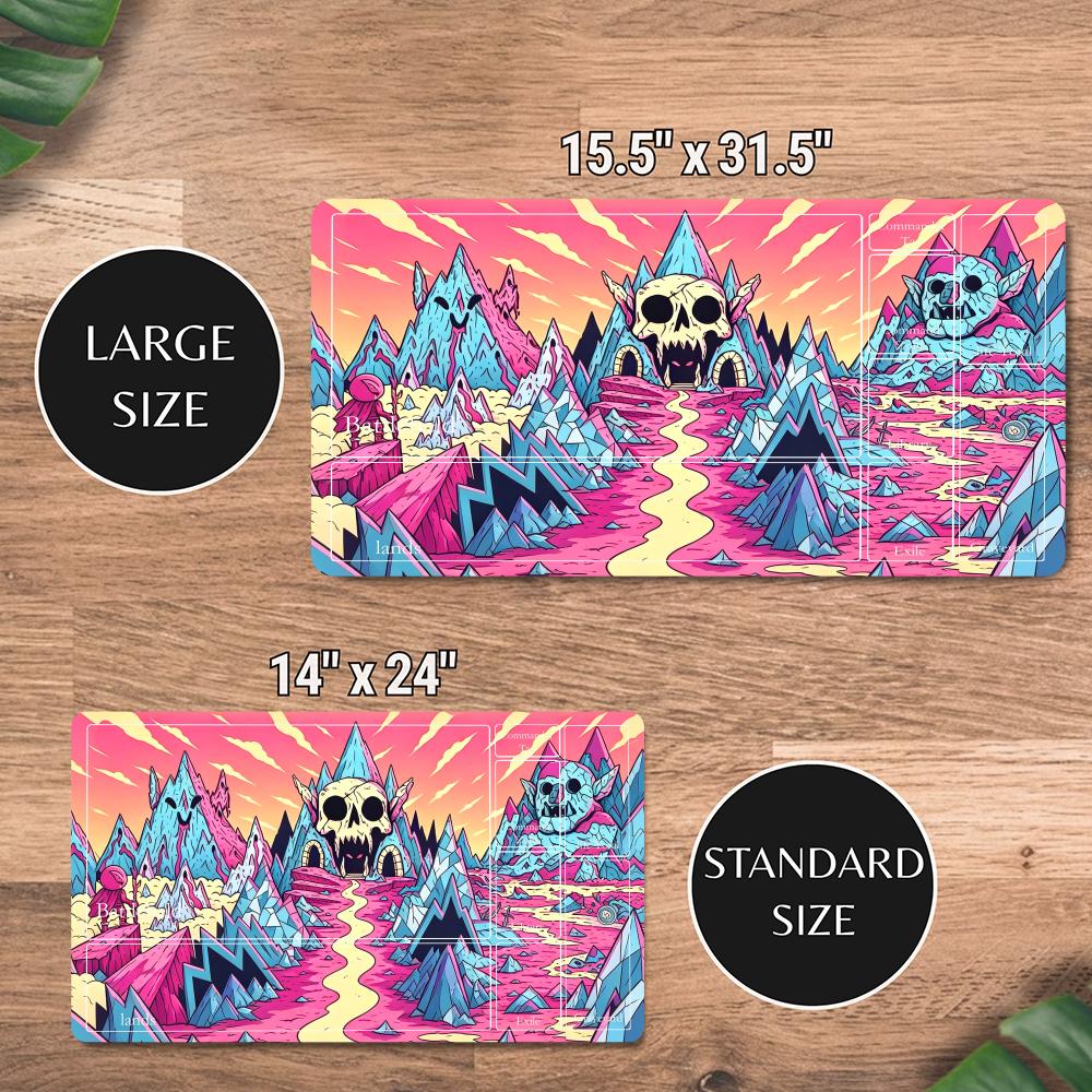 만화 핑크 해골 산 TCG 플레이 매트 존즈 매직 더  - Door Mat Blank 리뷰 및 가격