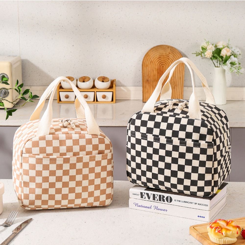 꽃무늬/격자무늬 디자인 코듀로이 도시락 가방 열 보존  - Tote Bag Sublimation 리뷰 및 가격
