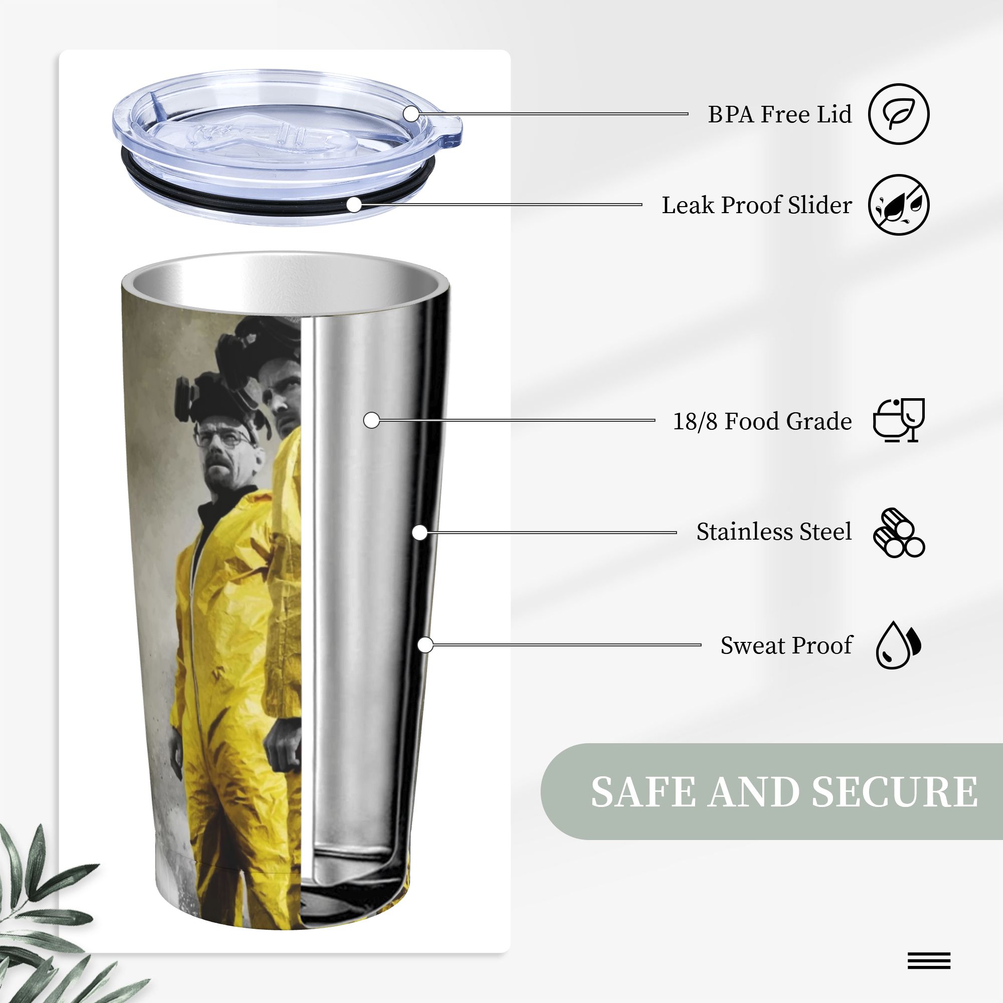 브레이킹 배드 텀블러 진공 단열 월터 화이트 커피컵 진 - Tumbler 20Oz White 리뷰 및 가격
