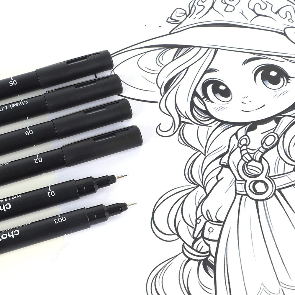 블랙 마이크로 펜, 15가지 사이즈, 방수 아카이벌 잉 - Copic Marker Sketch 리뷰 및 가격