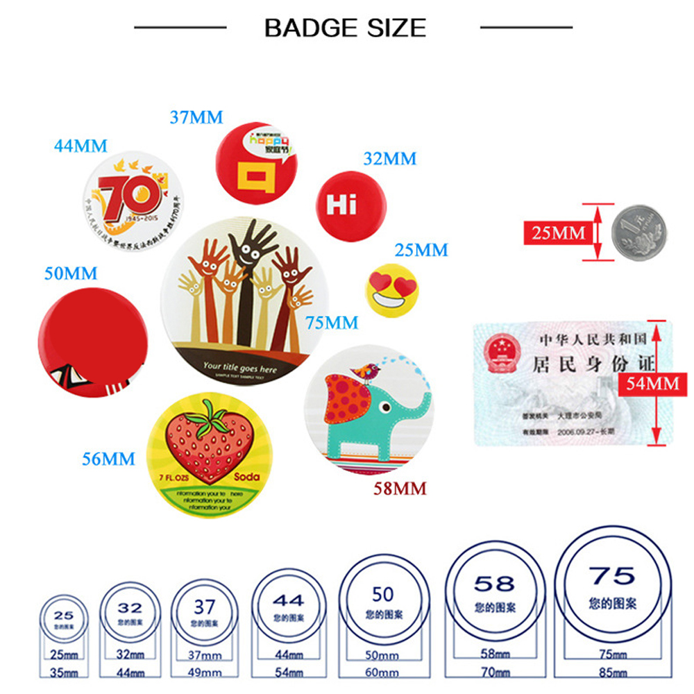 플라스틱 블랭크 배지 핀 버튼 부품 용품, 의류 배지  - Button Badge Blank 리뷰 및 가격
