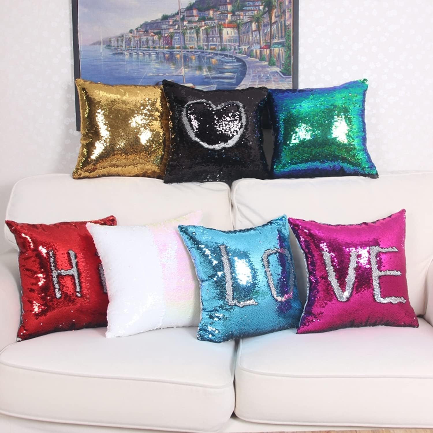 10개입 페인팅 패브릭 승화 프린팅용 블랭크 쿠션 커버 - Pillow Cover Sublimation 리뷰 및 가격