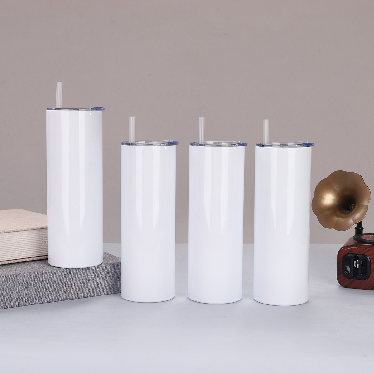 20온스 스트레이트 컵 304 스테인리스 스틸 이중벽  - Sublimation Mug White 리뷰 및 가격