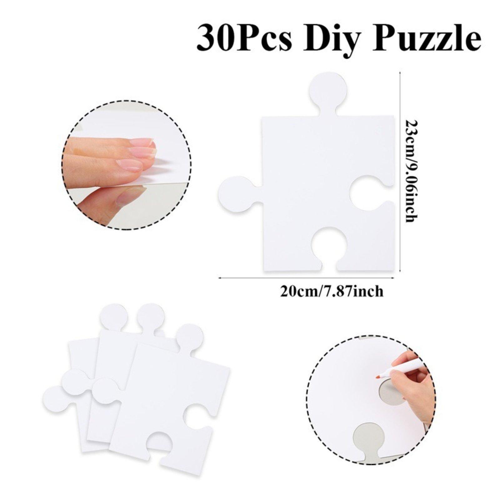 DIY 퍼즐 카드, 흰색 카드보드 조각, 교실 활동 및 - Puzzle Blank White 리뷰 및 가격